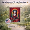 thumbnail image 5 of Bernese Mountain Dog Holiday Christmas Garden Flag 11.25 in x 15.5 in, 5 of 7