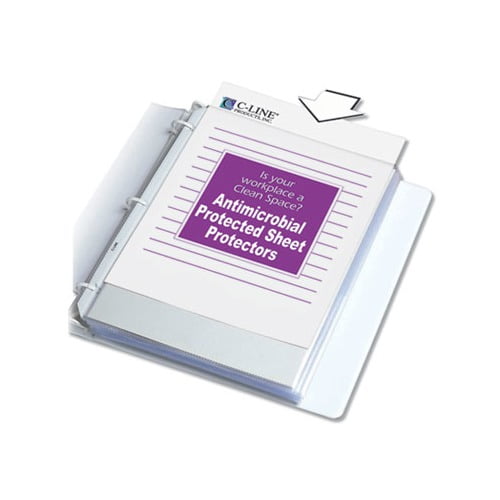 Hvywt Poly Sht Protectors Clear, Top-Loading, 2", 11 x 8 1/2, 100/BX