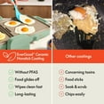 thumbnail image 6 of 10x20 Ceramic Fold-n-Store Dual Temp Griddle with EverGood Nonstick Coating and Drip Tray for Healthy Cooking, 6 of 7