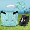 thumbnail image 6 of Haosy Turquoise Bubbles Golf Mallet Putter Cover Strong Magnetic Leather Golf Club Headcover Closure, 6 of 7