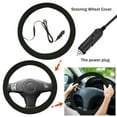 thumbnail image 3 of Wheel Auto Heated Steering Wheel Cover Universal Size Quickly Heating Driving Hands Warmth Steering Wheel Protection Cover, 3 of 7