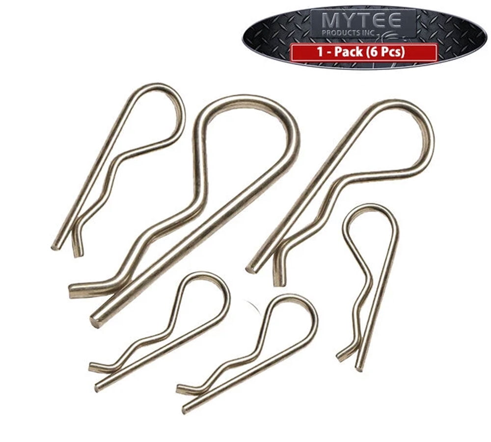 AgraLink Steel Hair Pin Clips, 1/8", Fits Pins 1/2" - 7/8" - 8 Pack (5 Clamshells of 6 pcs each) Free Shipping
