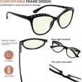 thumbnail image 4 of Eyekepper Women 4-pack Computer Reading Glasses Blue Light Blocking Eyeglasses Cat-eye Style Rhinestone Readers +1.00, 4 of 5