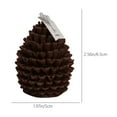 thumbnail image 3 of Scented Soy Candle, Handmade Pinecone Christmas Candle for Holiday Table Centerpiece, Natural Wax Festive Mood Decor for Home Fireplace(Brown), 3 of 5
