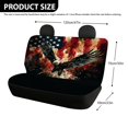 thumbnail image 4 of FUIALDOLG Bald Eagle US Flag, Washable Car Back Seat Covers 2 Pieces Decoration Non-Slip Back Seats Protectors for Car Interior Auto, 4 of 7