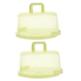 thumbnail image 4 of KONTONTY Portable Cake Carrier Green 2Pcs 9.8x9.8x5.1in, 4 of 7
