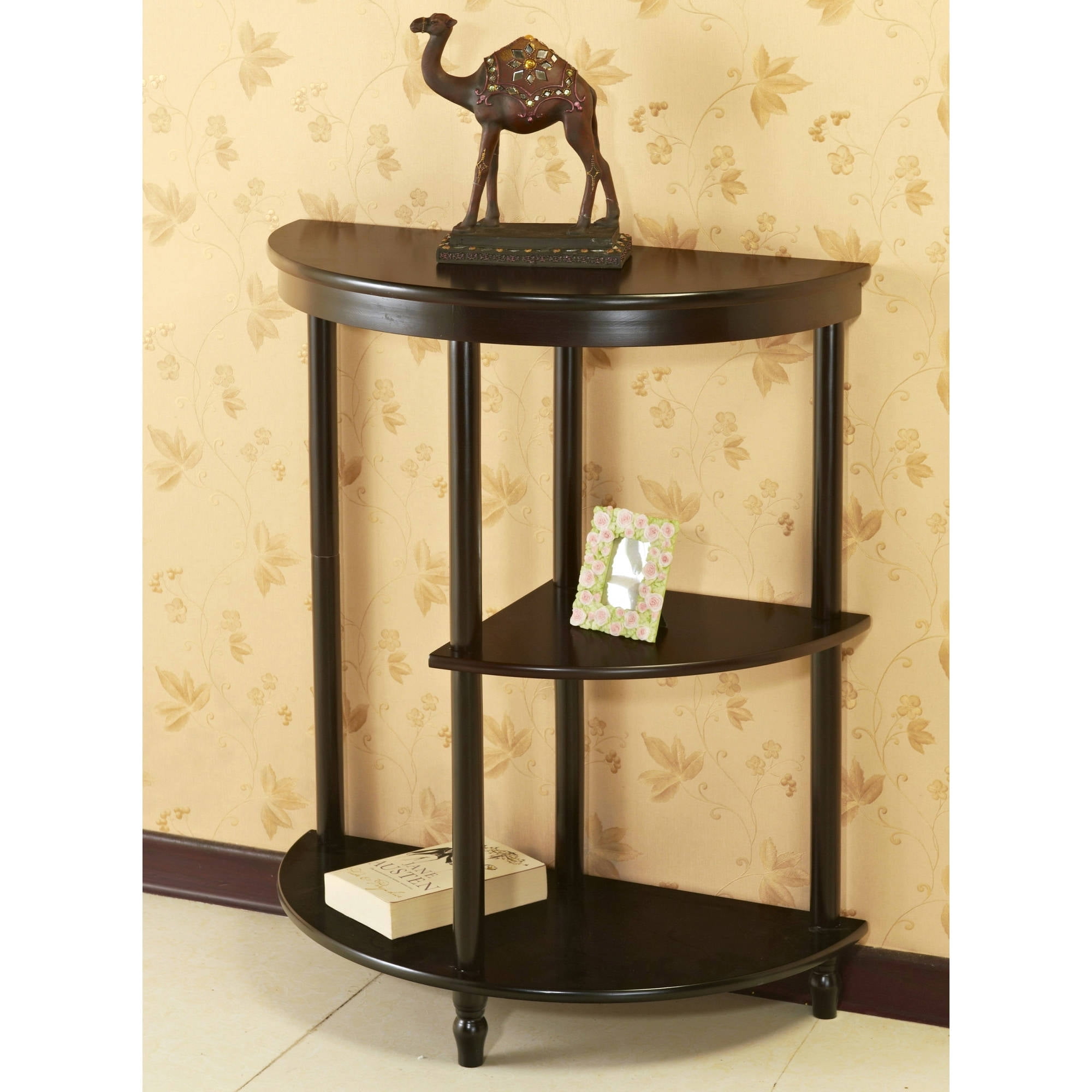 Home Craft Half Moon Console Table Multiple Colors Walmart Com