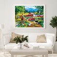 thumbnail image 4 of Cuadros Decorativos DIY Likrtyny pintura diamante camión granja completo redondo, 4 of 9
