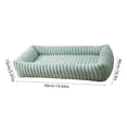 thumbnail image 3 of Moocorvic Dog Bed for Small Dogs, Washable Winter Thickened Pet Couch Sofa,19.7x18.9x5.9 Inch, 3 of 7
