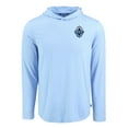 thumbnail image 2 of Men's-Cutter & Buck  Powder Blue Vancouver Whitecaps FC Coastline Epic Comfort Eco Long Sleeve Recycled Hooded Shirt, 2 of 3