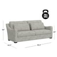 thumbnail image 2 of Hillsdale Furniture York Upholstered Sofa in Stone Gray fabric, 2 of 14