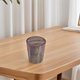 thumbnail image 1 of IDEANATEGRATE Trash Can for Bathroom with Vintage Wood Grain Large Capacity and Brown PP Material, 1 of 6