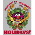 thumbnail image 2 of Junior's The Muppets Ho Ho Holidays! Graphic Tee Athletic Heather Large, 2 of 3