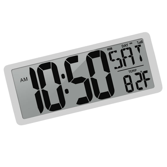 14'' Digital Wall Clock with Large Numbers Indoor Temperature and Date Display for Easy Reading
