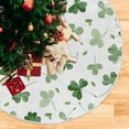 thumbnail image 5 of Coolnut Lucky Clover Christmas Tree Skirt 36", St. Patrick's Day Tree Skirt Double Layers Polyester Easter Tree Skirt for St. Patrick's Day Holiday Party Decoration, 5 of 6