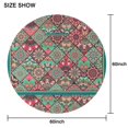 thumbnail image 6 of Round Waterproof Tablecloth 60×60 Inch, Boho Style Reusable Indoor/Outdoor Durable Table Cover for Party Kitchen Dinner Room Decor, 6 of 6