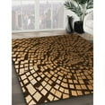 thumbnail image 3 of Ahgly Company Machine Washable Indoor Square Transitional Night Red Area Rugs, 6' Square, 3 of 7