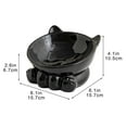thumbnail image 2 of Ceramic Raised Cat Bowl,Tilted Raised Anti Vomit & Protect Pet's Spine,Cat Bowls for Indoor Whisker Friendly Pet Feeder for Cats Puppies, Microwave and Dishwasher Safe, 2 of 7