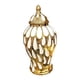 thumbnail image 5 of Tarro de jengibre de porcelana con tapa, tarros de almacenamiento, tarro de templo para arreglos florales de escritorio, M, 5 of 9