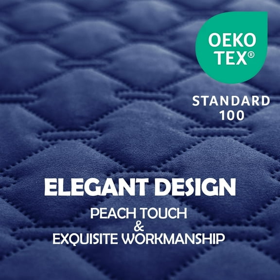 gogobunny Double Sided Waterproof Dog Blanket Soft Pet Bed Cover Reversible Protect Furniture Couch Sofa Car for Puppy Large Dog Cat (Dark Navy/Light Navy, 82x120 Inch (Pack of 1))