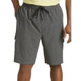 thumbnail image 2 of True Nation by DXL Men's Big & Tall 4-Way Stretch Swim Trunks, Charcoal Heather, 1XL, 2 of 4