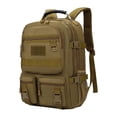 thumbnail image 3 of Mochila para caminar, mochila al aire libre para hombres mochila de viaje de gran capacidad de gran capacidad mochila para acampar para supervivencia Caqui, 3 of 8