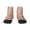 1 Black, variant on Dachshund Couple Pattern Quarter Crew Socks,Toe Seamed Ankle Socks,Cotton Cushioned Breathable Athletic Crew Sports Socks