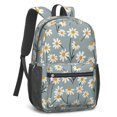 thumbnail image 2 of Daisy Pioneer Flower 17" School Backpacks for Teens,Waterproof Oxford Fabric,S-Shape Padded Straps for School,Travel,Hiking,Camping, 2 of 6
