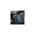 thumbnail image 5 of Amrita Sen Fall Leaf Broadcloth Indoor Outdoor Zippered Pillow White and Orange on Navy, 5 of 9