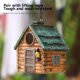 thumbnail image 5 of Jardín decoración, Outdoor Bird House, Resin Crafts, winter insulation, Bird House, parrot, 2-tier design, metal frame, wooden base, foldable, for garden, high durability, lightweight, for, 5 of 9