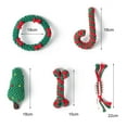 thumbnail image 4 of Visland Pet Christmas Toy, Portable Cotton Rope Molar Chew Training Toy for Dog Reducing Boredom and Cleaning Teeth, 4 of 8