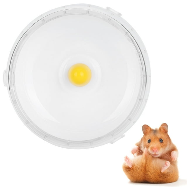 Roue à Roulettes Hamster, Roues de Course Hamster Anti-Dérapantes pour Petit Animal de Compagnie pour Hamster Blanc 12cm / 4.7in