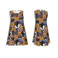 thumbnail image 7 of Uemuo Spooky Cats And Halloween Pumpkins Pattern Women’s Sleeveless Dress – Casual Summer A-Line Dress, Stylish and Comfortable Sundress for Hot Weather, 7 of 7