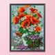 thumbnail image 2 of Cuadros Decorativos Punto de cruz completo 11CT Hilo de algodón DIY Flor roja Costura estampada hecha a mano Ehuebsd  Nuevos Originales, 2 of 8