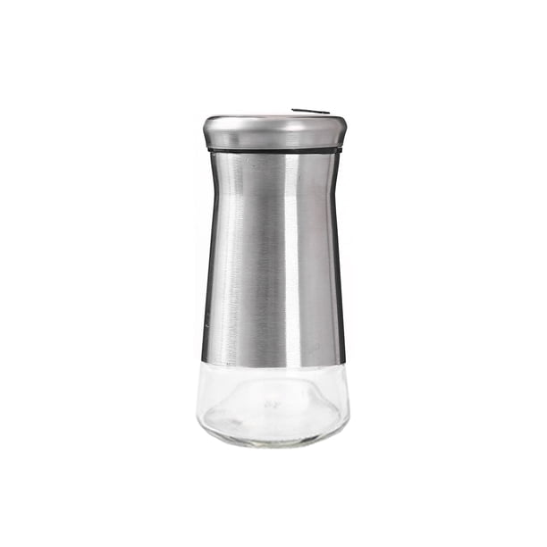 Kearding Salero de acero inoxidable, pimentero, bote para condimentos, organizador de tarros para acampar, cajas giratorias con múltiples agujeros, Cocina y Comedor Kearding HA067061-00