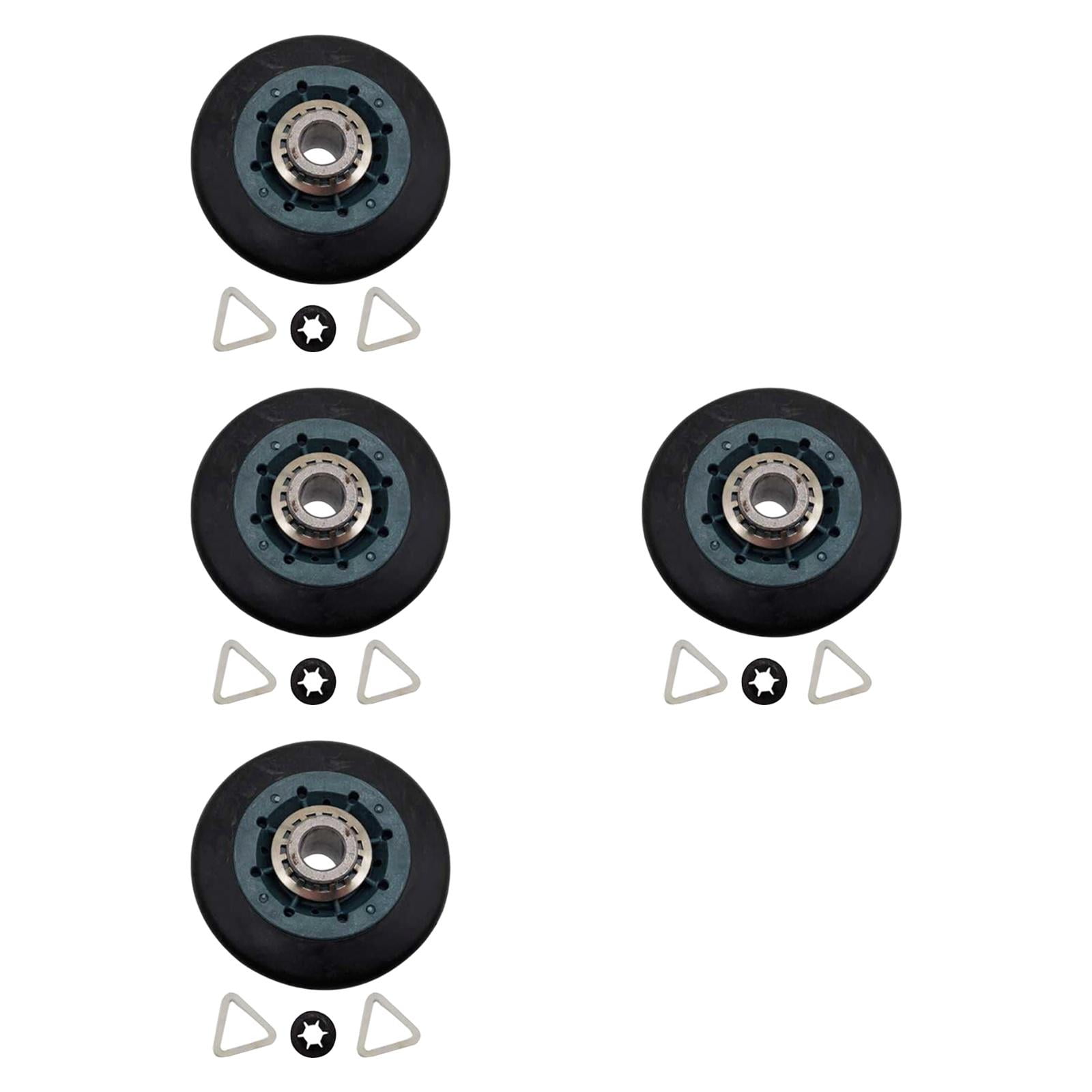 Fiocias 4 Pieces Dryer Drum Rollers Parts Household Appliance Accessories Replace Wheels