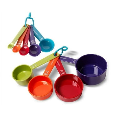 Farberware Color 9-Piece Plastic Measuring Cups and Spoons Set ...
