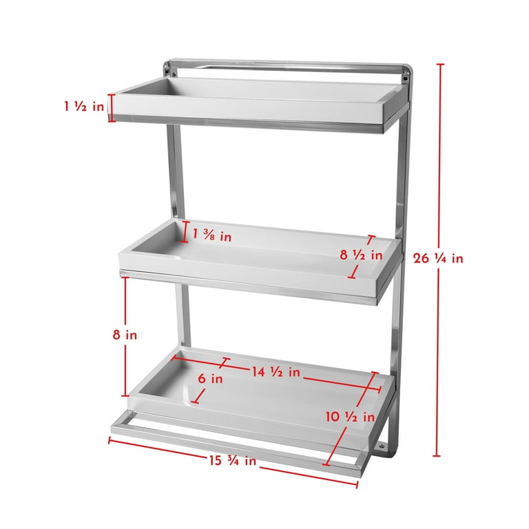 BETHOM Towel Shelf for Bathroom Wall Mounted, 3-Tier Hotel Style