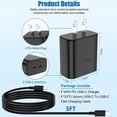 thumbnail image 2 of Cargador Eafinesy de 45 W con doble puerto USB-C de carga rápida, 2 of 7