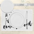 thumbnail image 3 of Ambesonne Adventure Place Mats Set of 4, Explore the World, Standard Size, Black White, 3 of 6