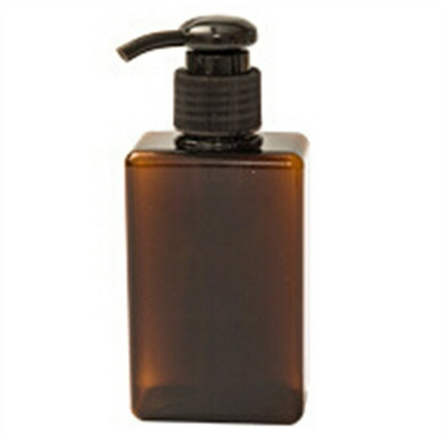 Botella de Loción Ámbar, Reutilizable, de Viaje, de Vidrio Sin Bpa, con Protección Contra La Luz, Ecológica, Ideal para Champú, Perfume, Gel de Ducha, Viajes y Uso Doméstico, 10 X 4 X 18 Cm.