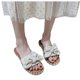 thumbnail image 4 of Sandalias de verano para mujer, sandalias planas con nudo de lazo, zapatos romanos, sandalias informales con punta abierta Wmkox8yii  ytu8546, 4 of 9