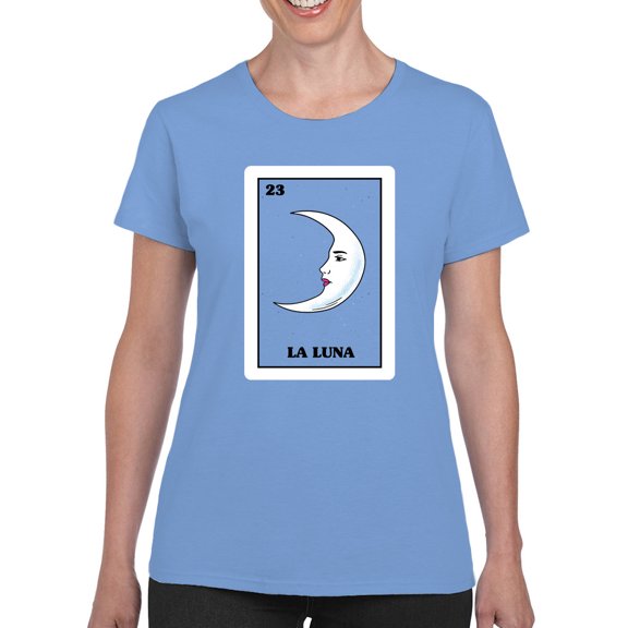 Card Moon T-Shirt Women -Smartprints Designs, Female x-Large