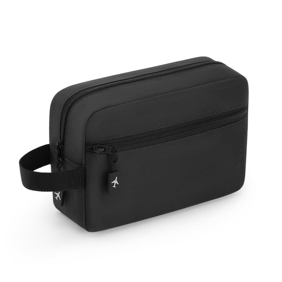 UNIWELL Travel Toiletry Bag for Men - Hanging Toiletries Bag Water Resistant Shaving Bag with Large Capacity for Travel Black