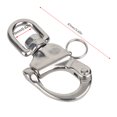 thumbnail image 3 of Sapping Snap Hook, Moontaining Rock Cliping Backle 316 Rotación De Acero Inoxidable Conexión Rápida Catabinador De Gancho Snap Snap Hook Para Acampar De Viajes Al Aire, 3 of 7