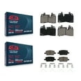 thumbnail image 1 of CMX Front Rear Ceramic Brake Pads Kit for Car 2019-2020 Cadillac CT6 with Heavy Duty Brakes 345mm Diameter Rotor KCX-100623, 1 of 9