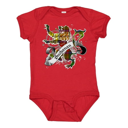 

Inktastic Buchanan Tartan Lion Gift Baby Boy or Baby Girl Bodysuit
