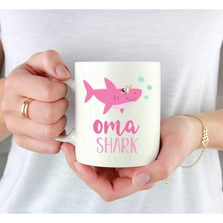 Andaz Press Baby Shark Family 11oz. Coffee Mug Gift, Baby Shark, Girl, 1-Pack, Shark Do Do Do Gift Idea Birthday Christmas Gifts For Baby