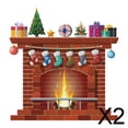thumbnail image 1 of 2 Piezas de Pegatina Navideña para Chimenea Soledad PVC Gran Tamaño, 1 of 10