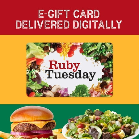 Ruby Tuesday - $25 Gift Code (Digital Delivery) [Digital]